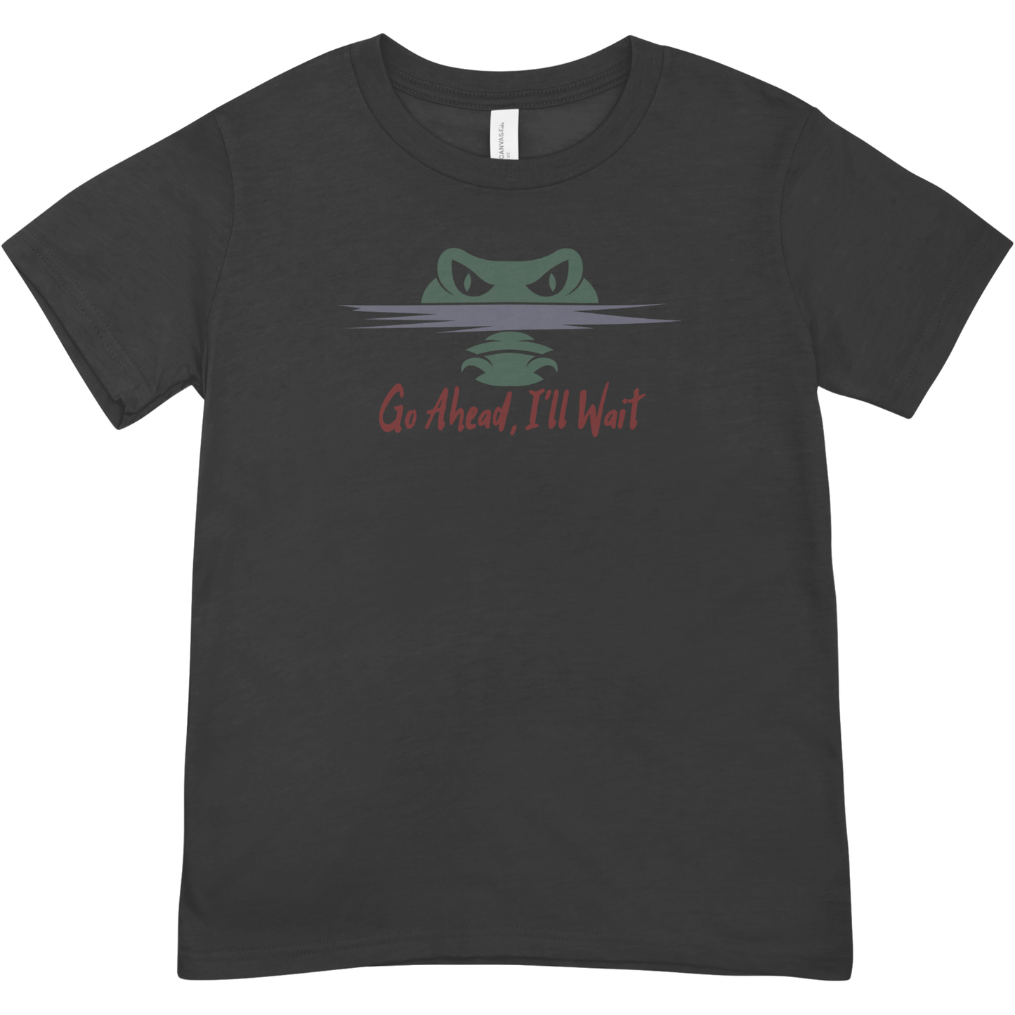 “Go Ahead, I’ll Wait” Youth Funny Alligator Graphic Tee | Florida Gator T-Shirt | Wildlife Humor Tee | LAHall Artworks (Copy)