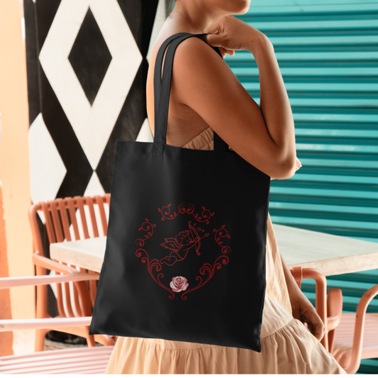 Victorian Cupid Valentine’s Day Graphic Tote | Unisex Vintage Love Tote