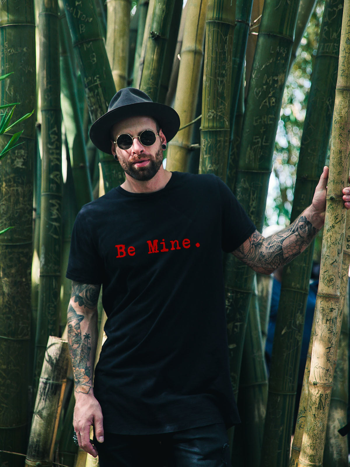 "Be Mine" Valentine Graphic Tee | Minimalist Typewriter Font Unisex T-Shirt - LAHall Artworks