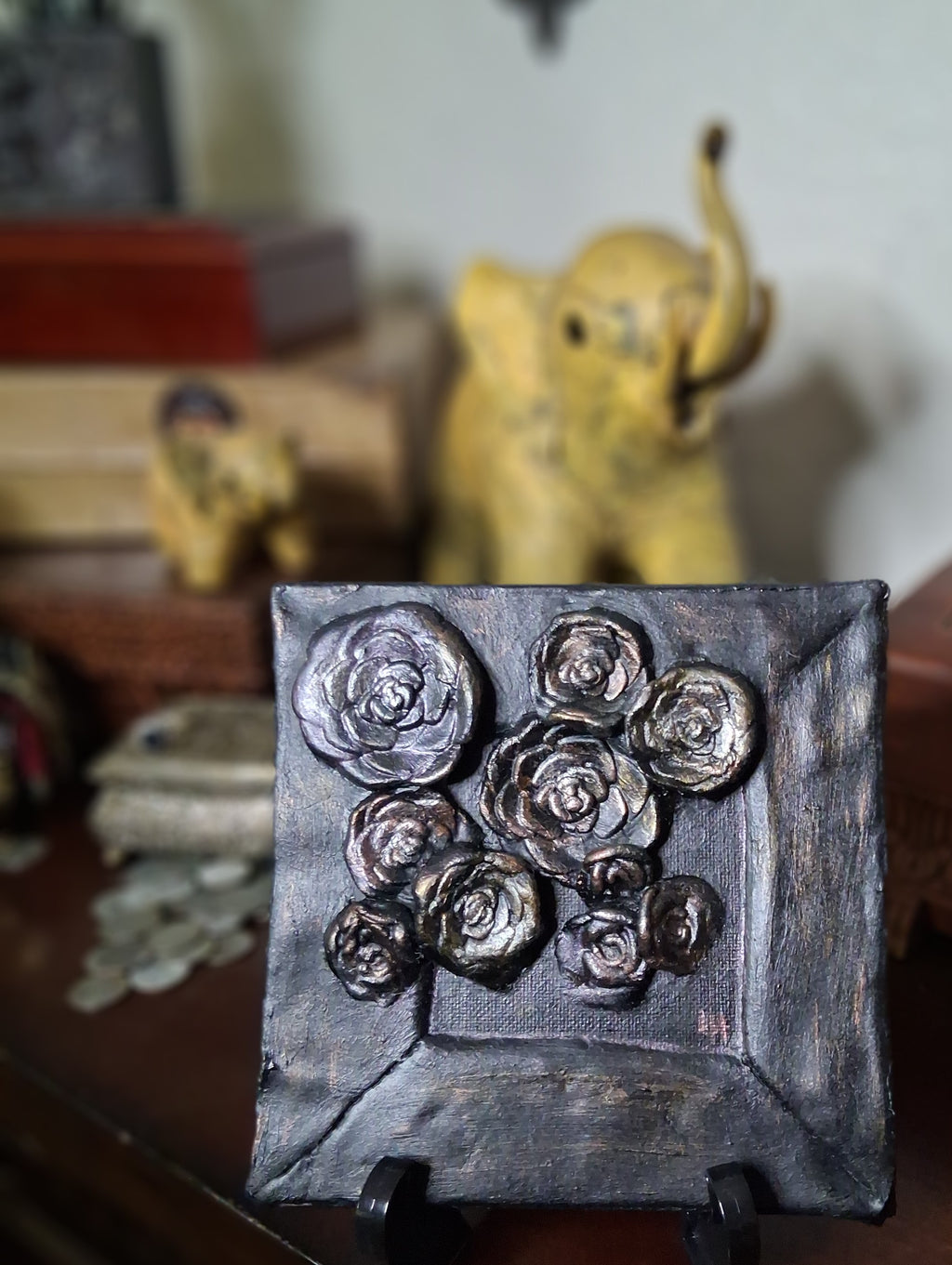 Beauty Outside of the Box | Original Sculpted Relief Painting | From the Studio Collection