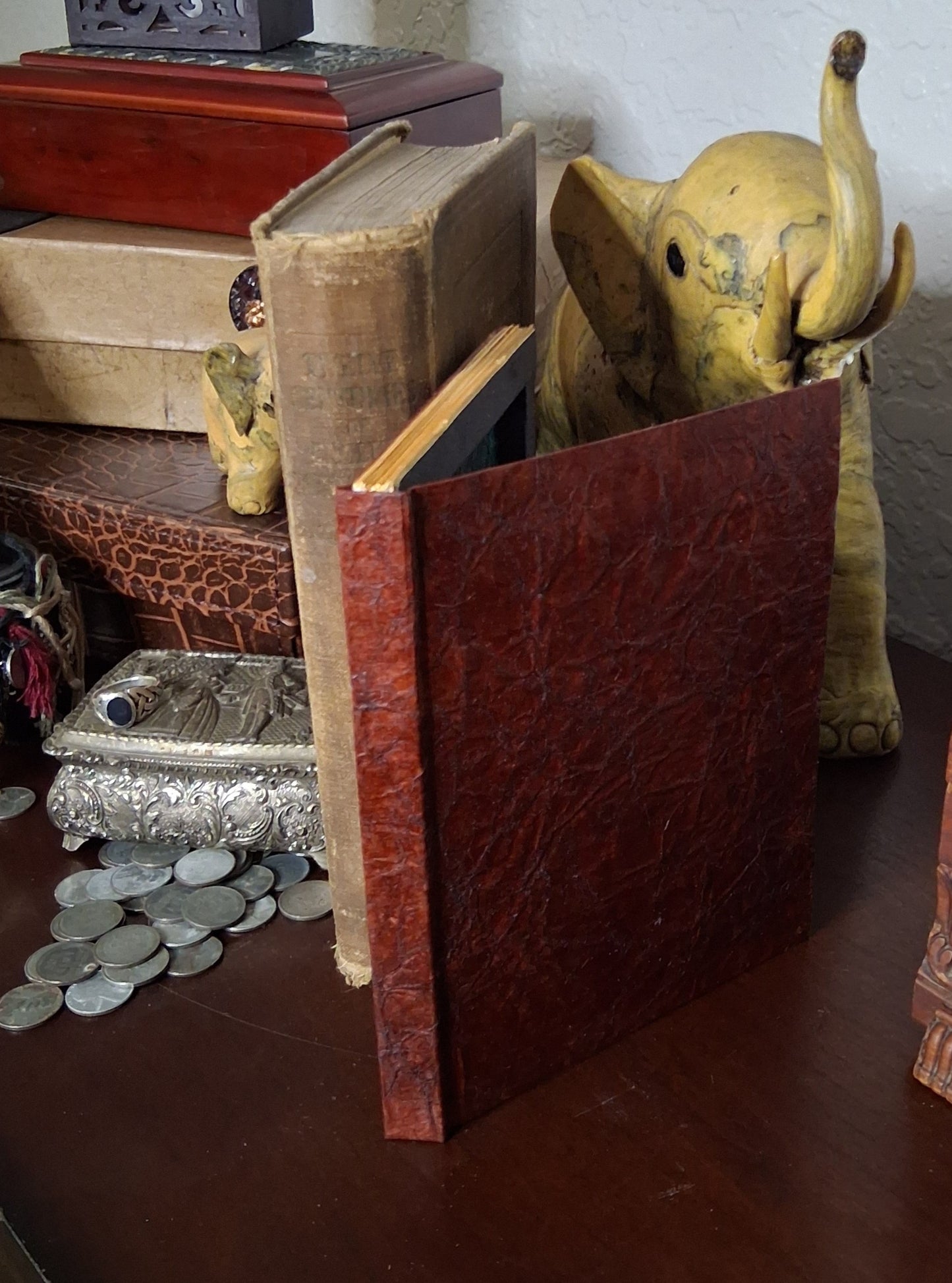 Irish Eyes | One-of-a-Kind Peekaboo Book Art | Original Mixed Media Artwork