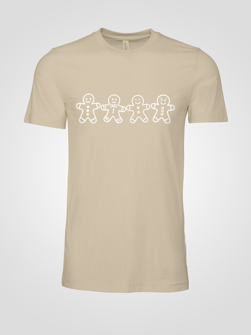 Gingerbread Men Christmas Tee | Simple Holiday Cookie Shirt | Unisex Christmas Graphic Tee