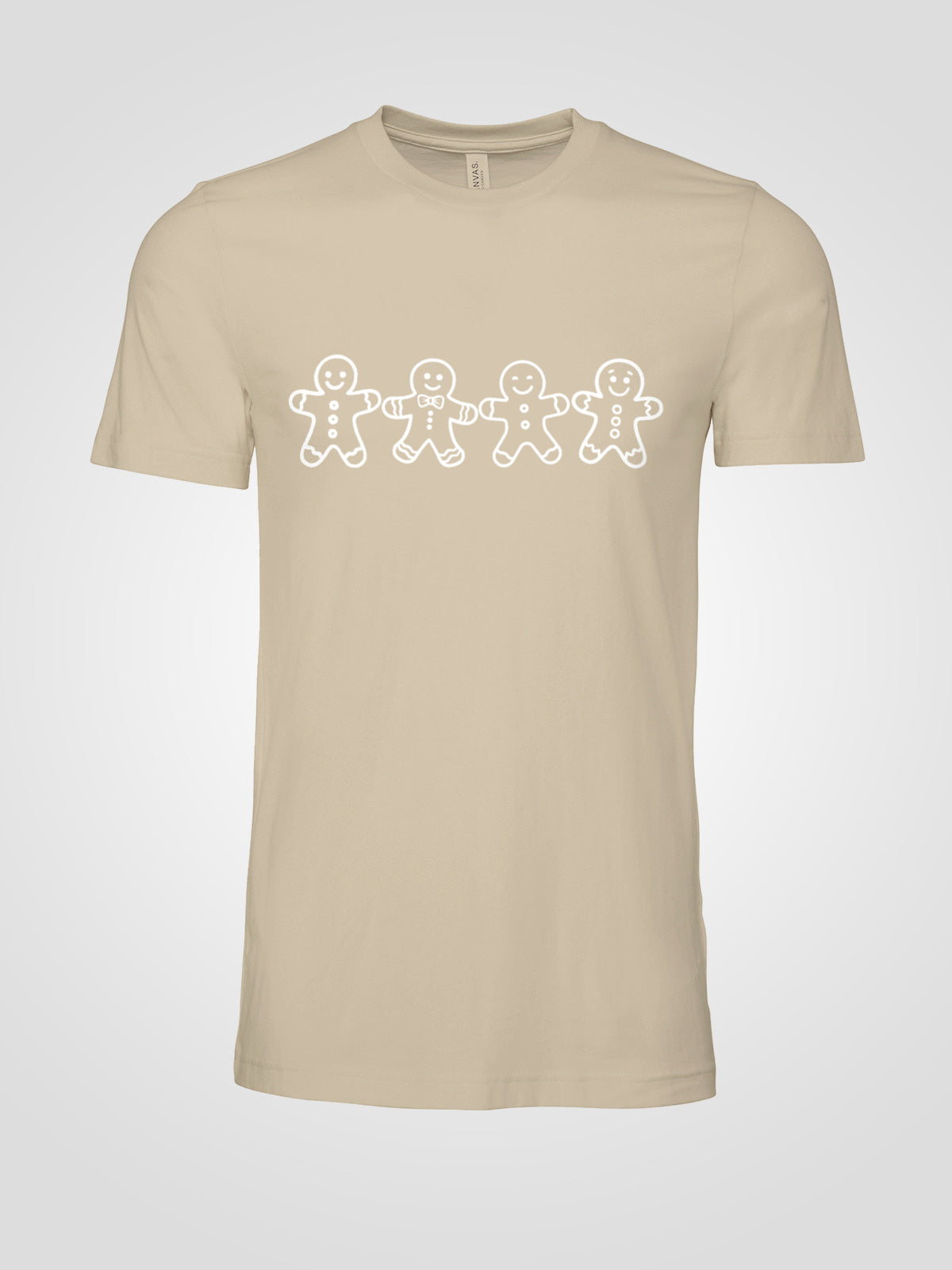 Gingerbread Men Christmas Tee | Simple Holiday Cookie Shirt | Unisex Christmas Graphic Tee