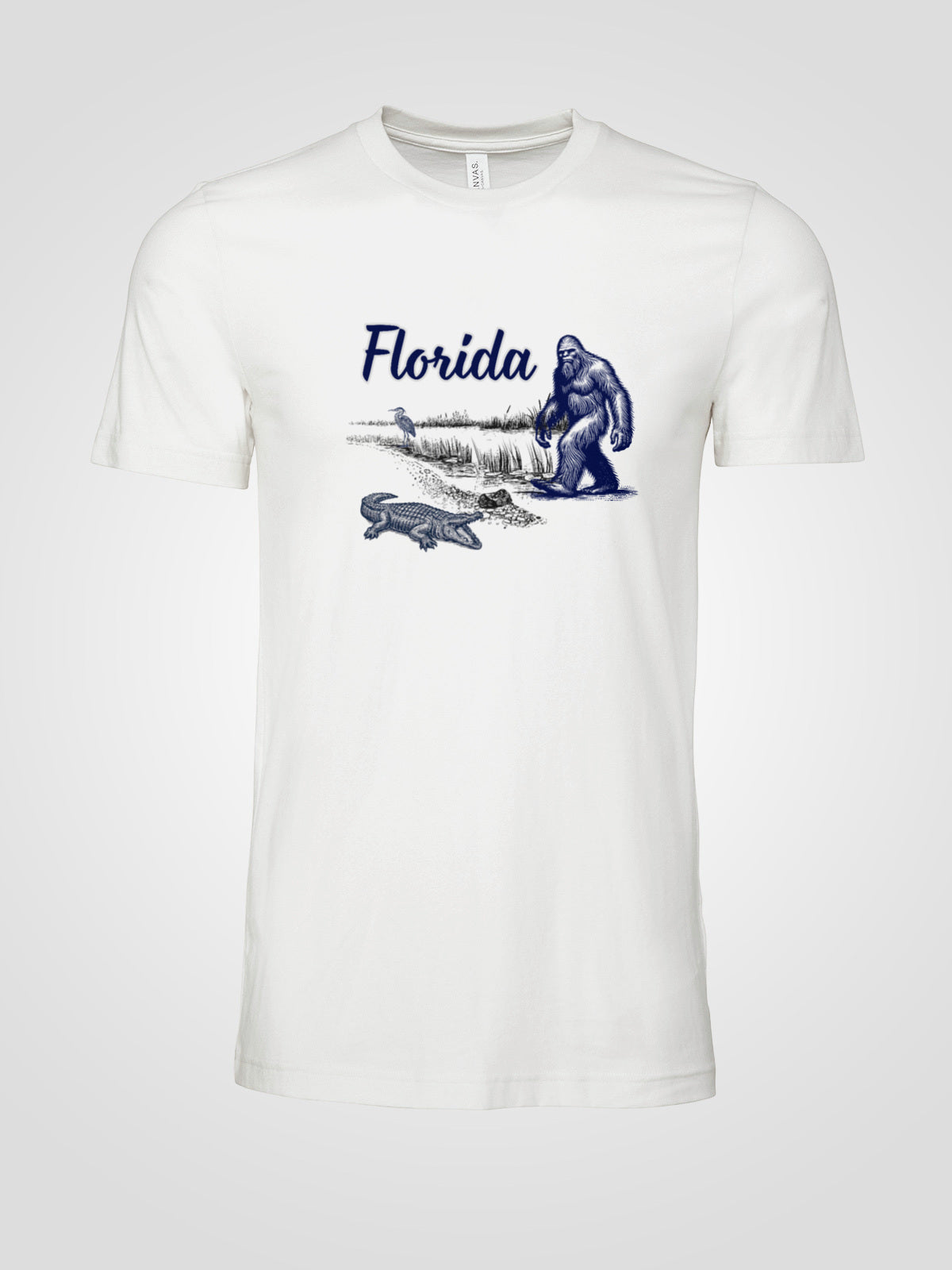 Florida Wildlife Bigfoot Sketch Tee | LAHall Artworks Florida Graphic T-Shirt