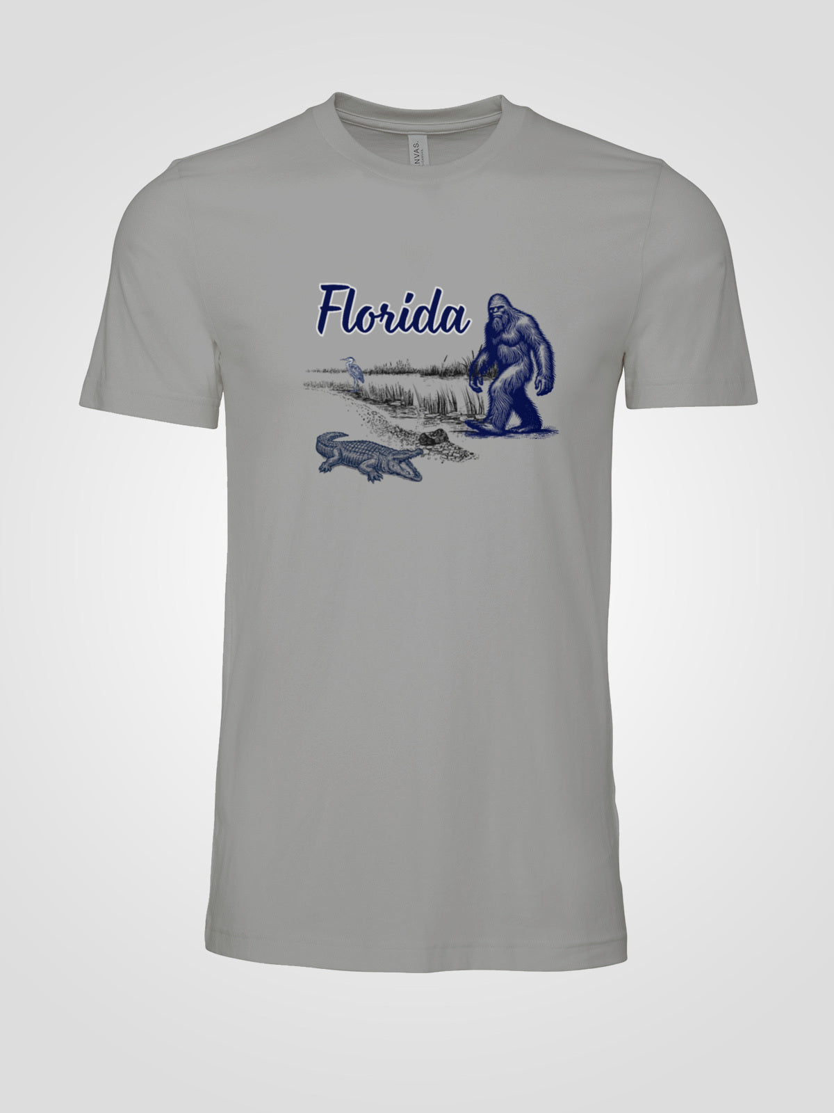 Florida Wildlife Bigfoot Sketch Tee | LAHall Artworks Florida Graphic T-Shirt