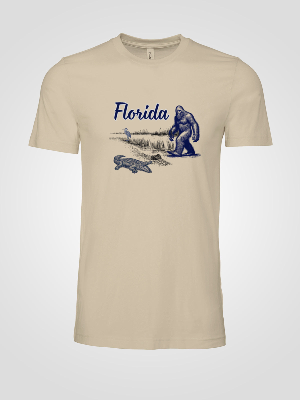Florida Wildlife Bigfoot Sketch Tee | LAHall Artworks Florida Graphic T-Shirt