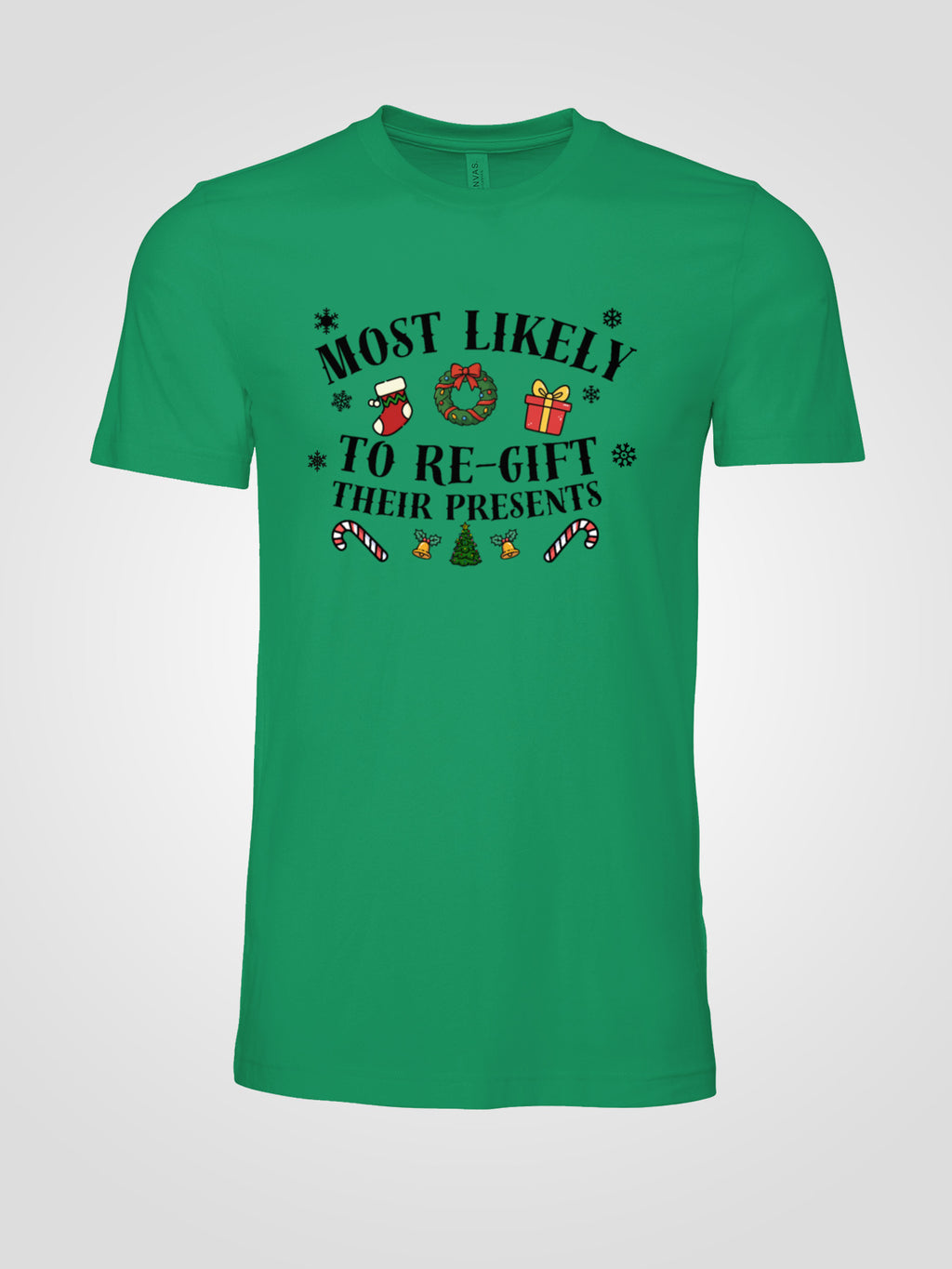Most Likely to Regift Their Presents Christmas Tee — Playful Unisex Holiday Shirt with Cute Festive Graphics | LAHall Artworks