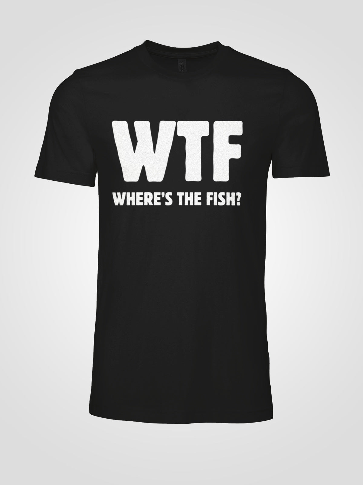 "WTF Where’s the Fish?" Graphic T-Shirt | LAHall Artworks Fishing Graphic Tee