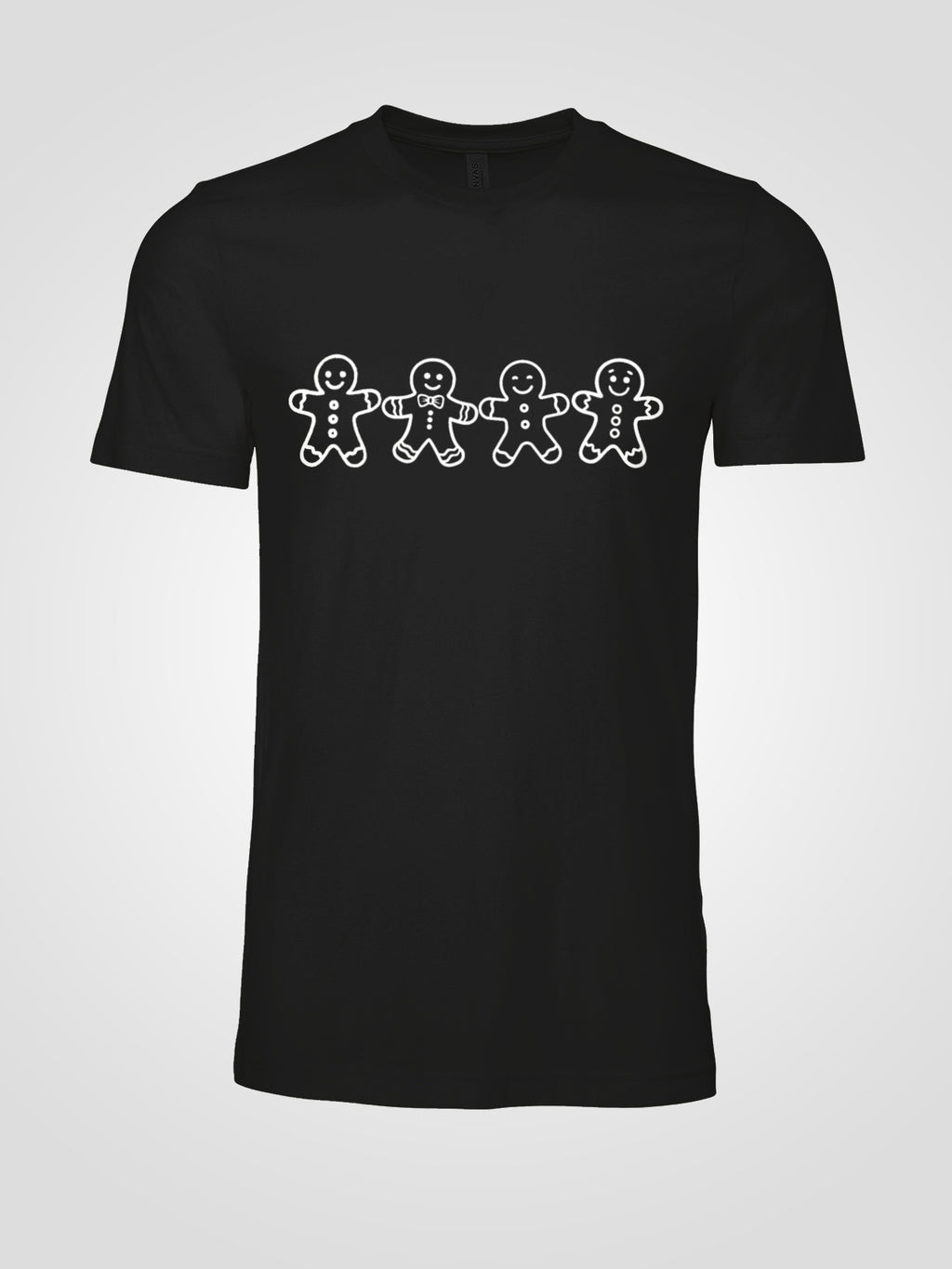 Gingerbread Men Christmas Tee | Simple Holiday Cookie Shirt | Unisex Christmas Graphic Tee