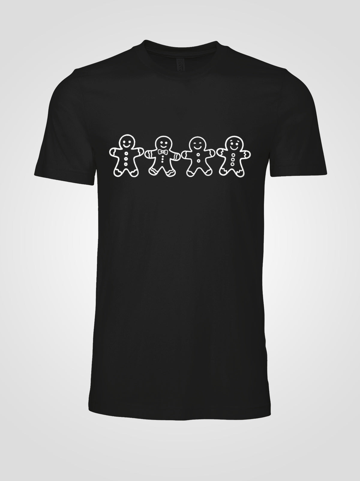 Gingerbread Men Christmas Tee | Simple Holiday Cookie Shirt | Unisex Christmas Graphic Tee