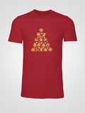 Gingerbread Cookie Christmas Tree Tee — Festive Iced Cookie Graphic Unisex Holiday Shirt | LAHall Artworks