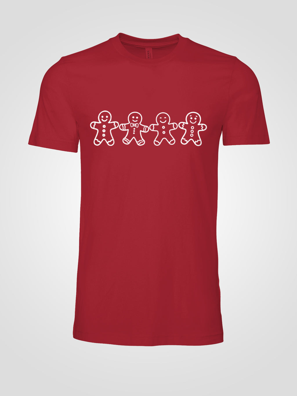 Gingerbread Men Christmas Tee | Simple Holiday Cookie Shirt | Unisex Christmas Graphic Tee