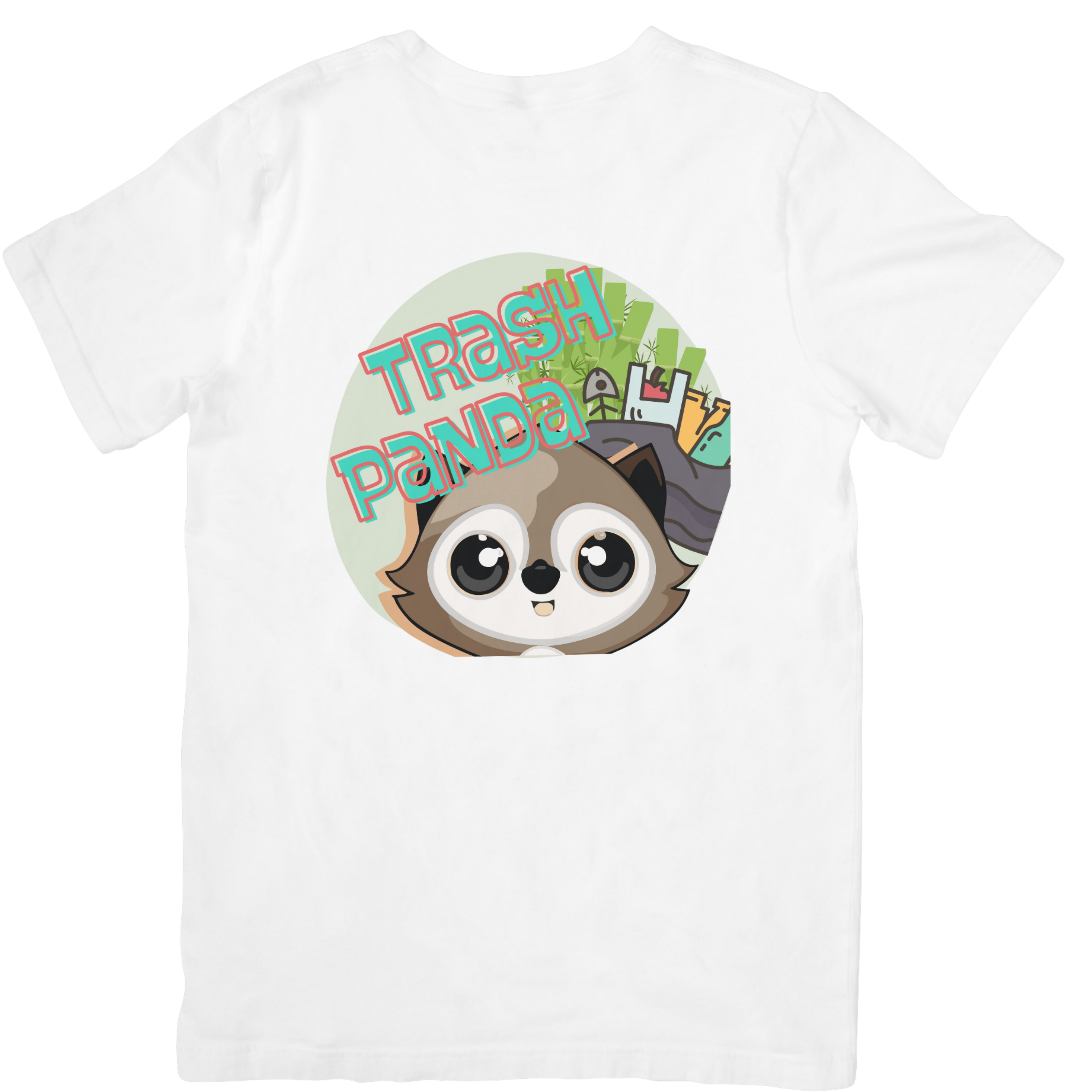 "Trash Panda" Unisex Short sleeve Graphic Tee - LAHall Artworks Fun Graphic Tee
