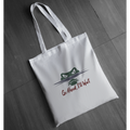 “Go Ahead, I’ll Wait” - Funny Alligator Graphic Tote | Florida Gator Tote | Wildlife Humor Tote | LAHall Artworks