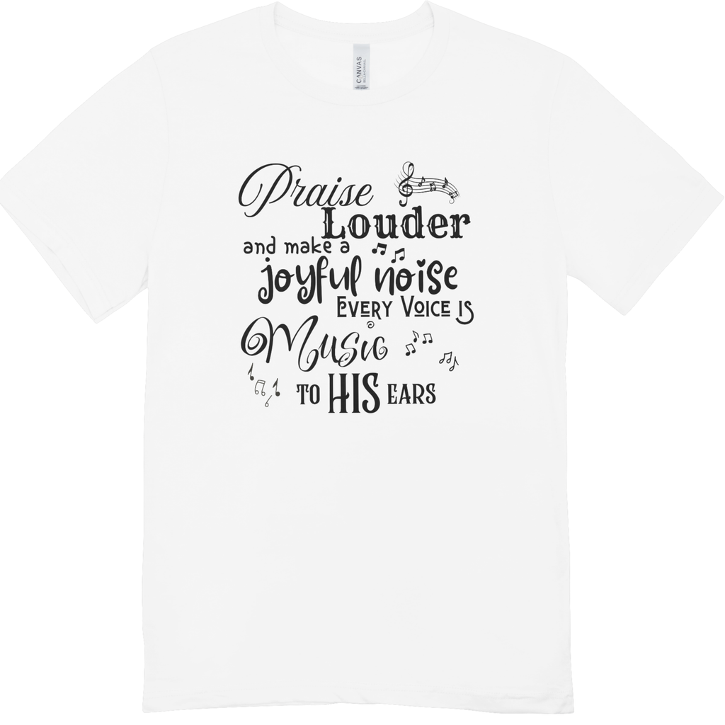 Sophia's Praise Louder Youth Christian T-Shirt – Inspirational Faith Tee by LAHall Artworks