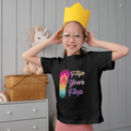 "Flip Your Flop" Youth Unisex Graphic T-Shirt | Rainbow Summer Tee by LAHall Artworks