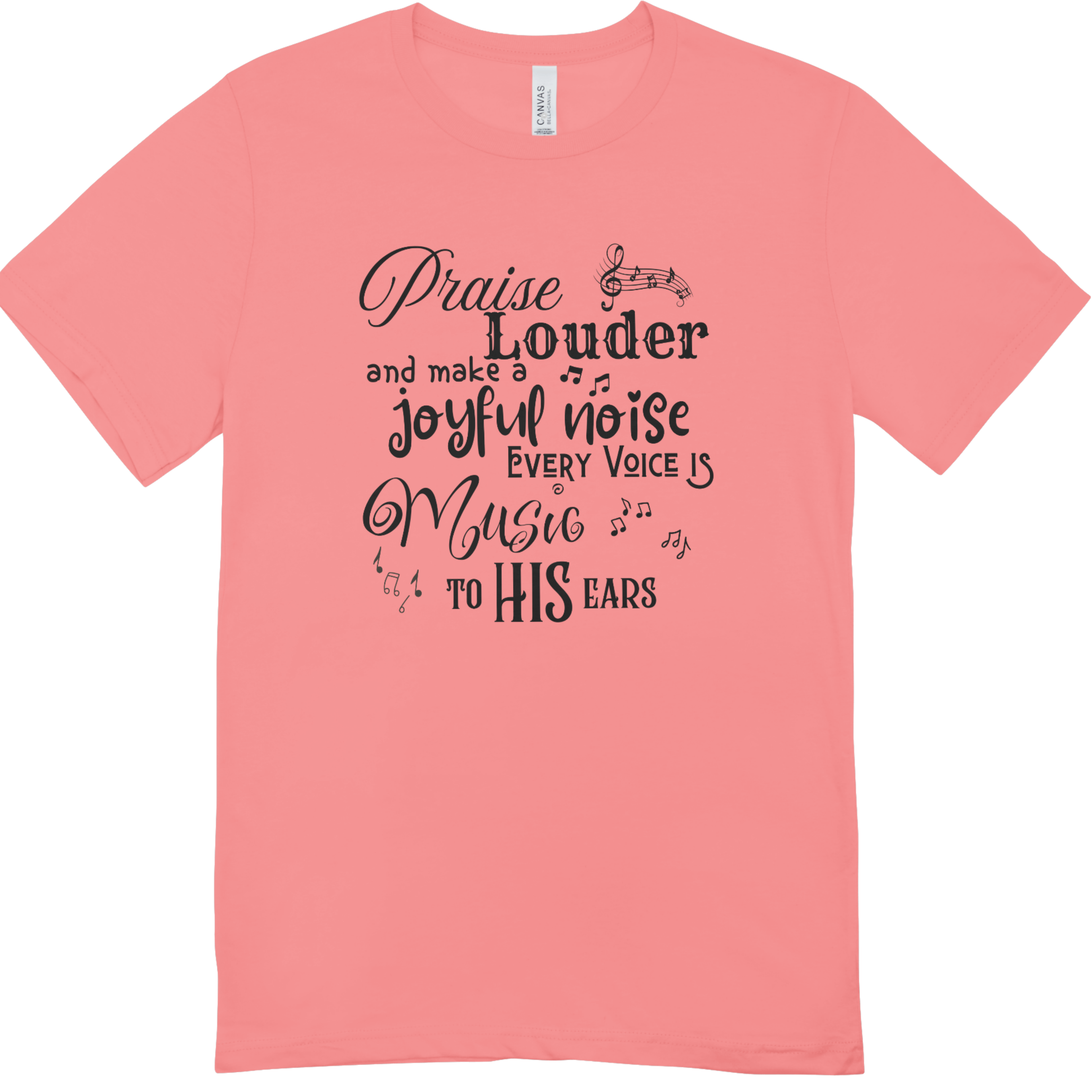 Sophia's Praise Louder Youth Christian T-Shirt – Inspirational Faith Tee by LAHall Artworks
