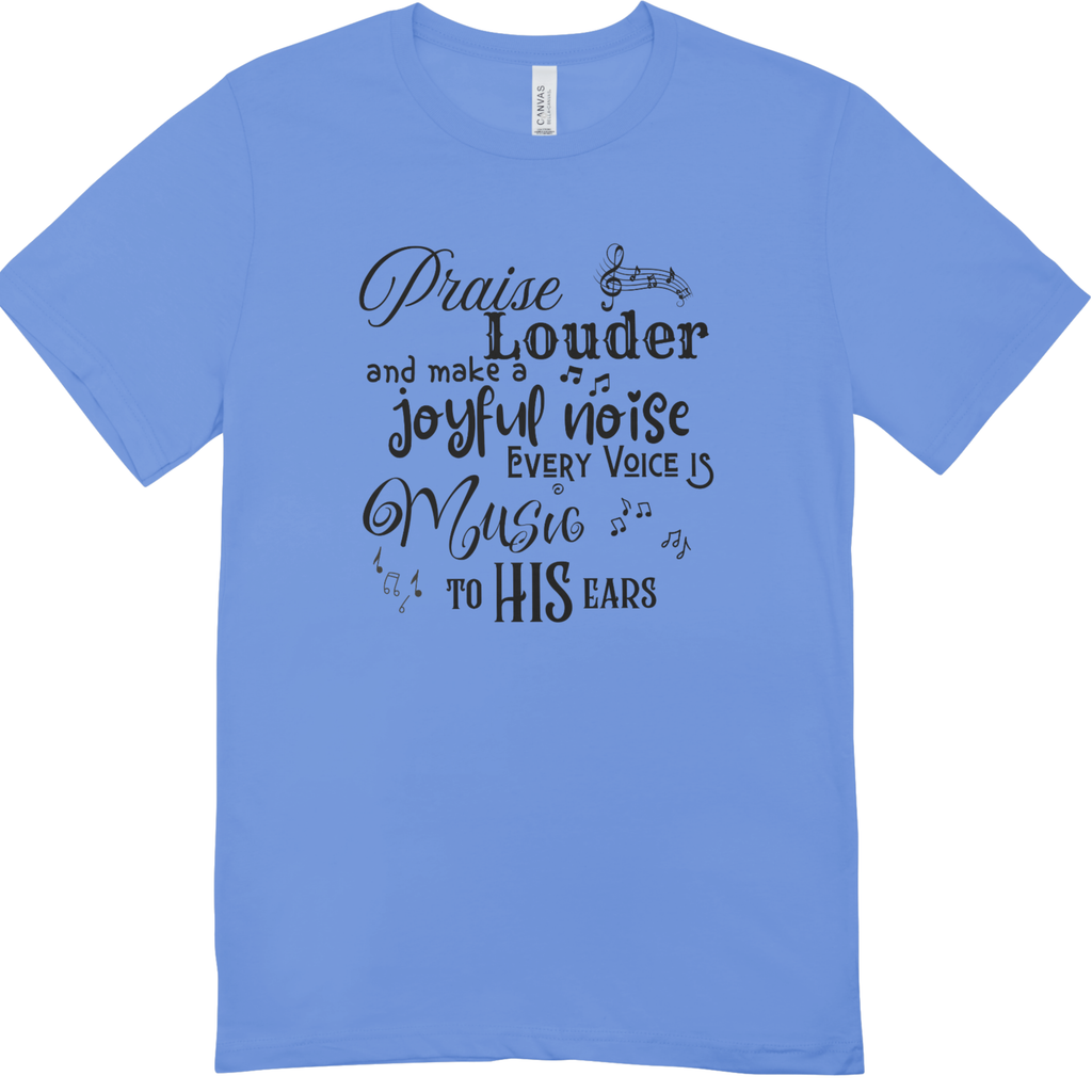 Sophia's Praise Louder Youth Christian T-Shirt – Inspirational Faith Tee by LAHall Artworks