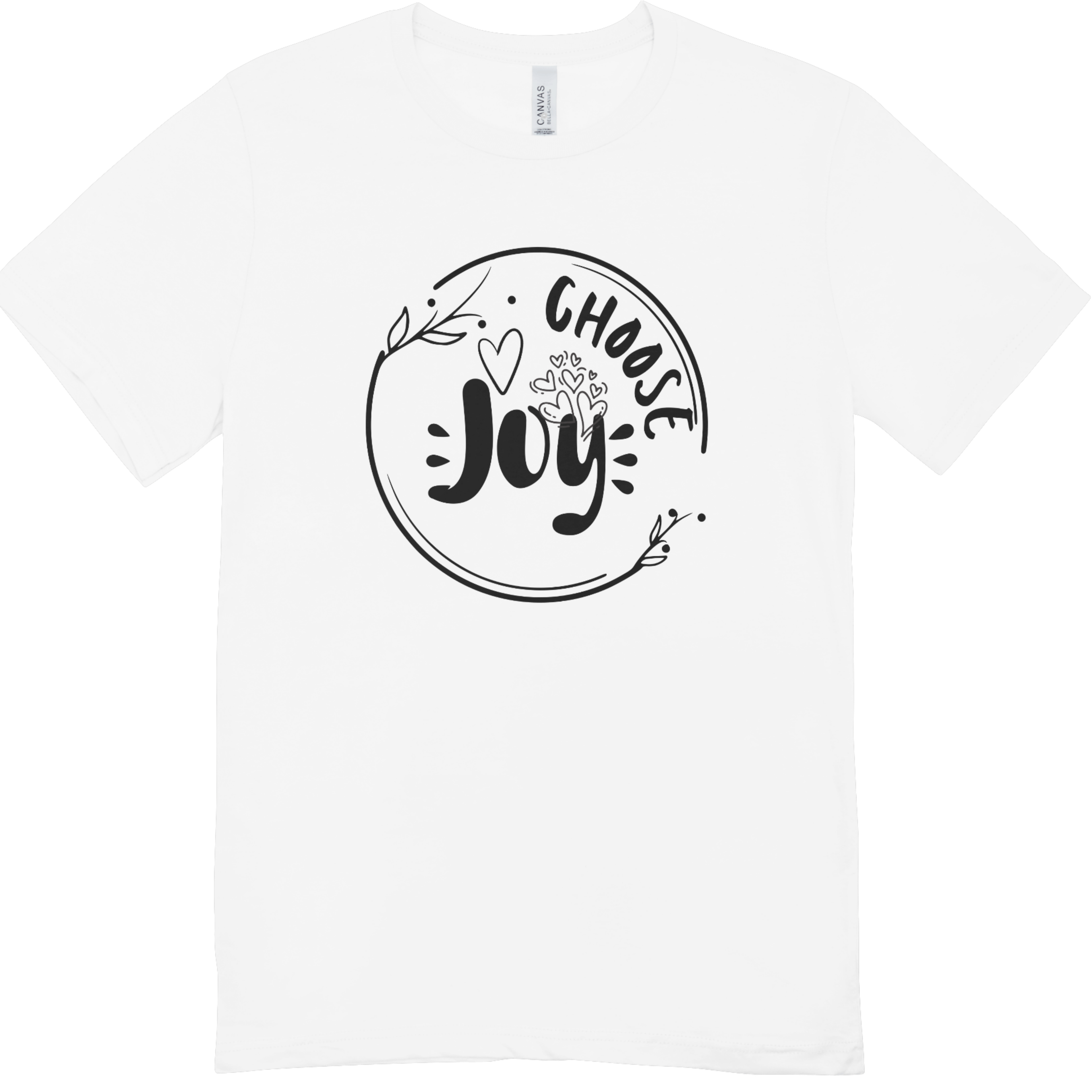 "Choose Joy" Youth Graphic T-Shirt | Inspirational Kids Tee | LAHall Artworks
