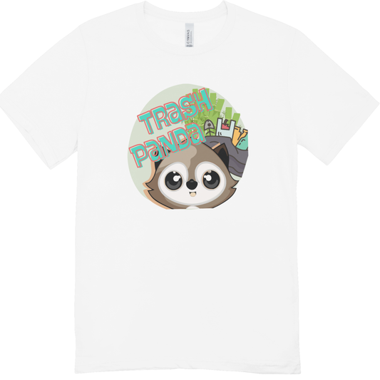 Trash Panda Youth Unisex Short sleeve Graphic Tee | Fun and Youth design by LAHall Artworks