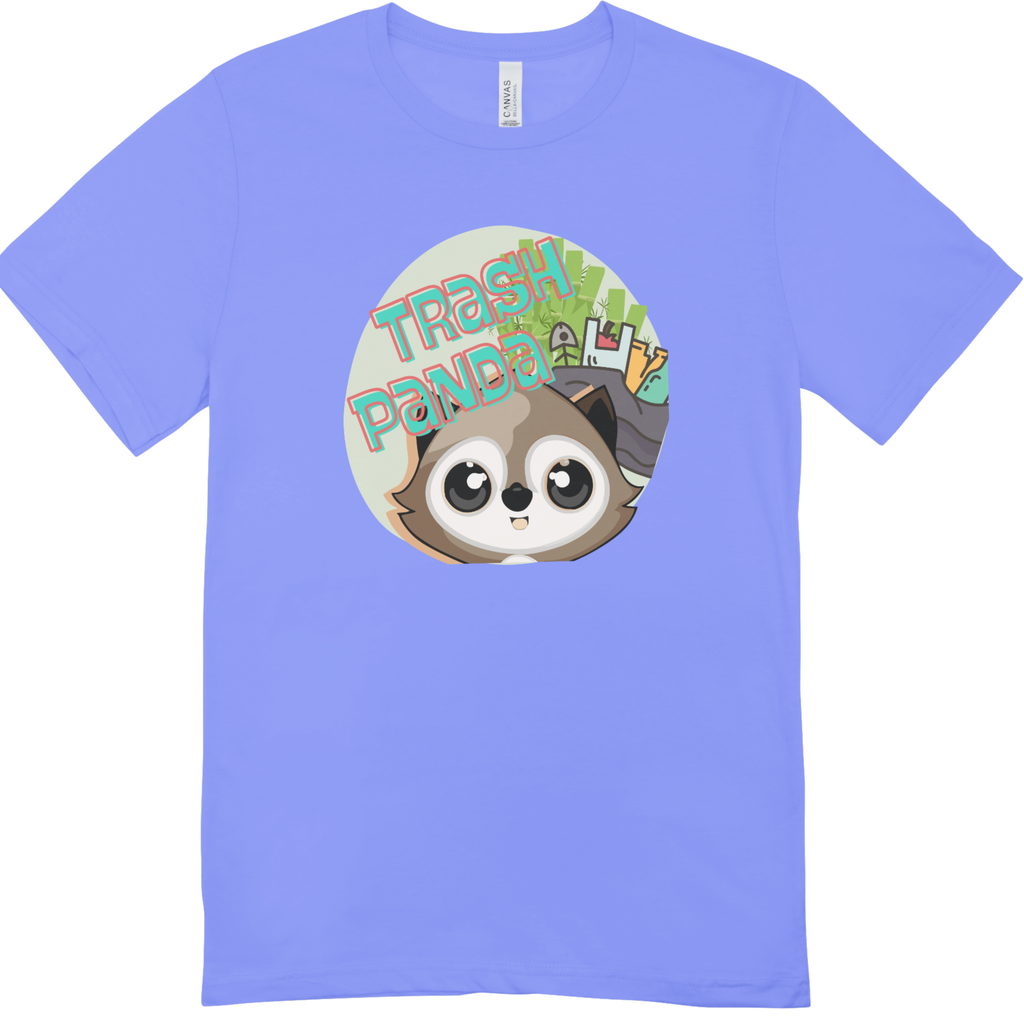 Trash Panda Youth Unisex Short sleeve Graphic Tee | Fun and Youth design by LAHall Artworks