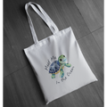 “Meet Me in the Ocean” Tote - Cute Baby Sea Turtle Graphic Tote | Ocean Lover Tote | Coastal Beach Tote | LAHall Artworks