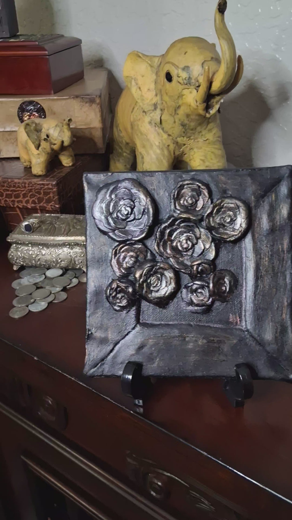 Beauty Outside of the Box | Original Sculpted Relief Painting | From the Studio Collection