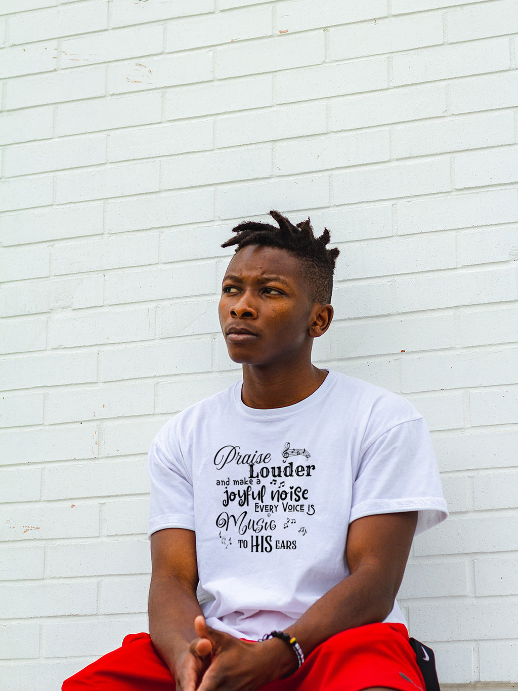 Sophia's Praise Louder Unisex Christian T-Shirt  | Inspirational Faith Tee by LAHall Artworks