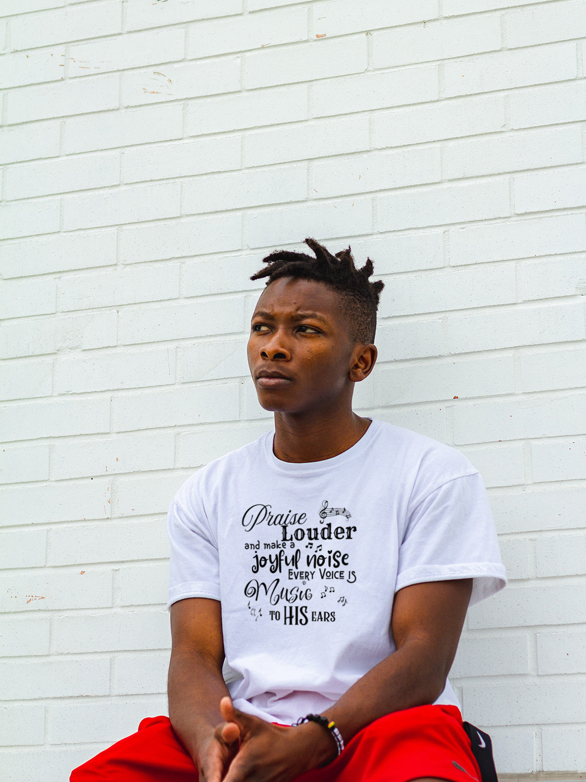 Sophia's Praise Louder Unisex Christian T-Shirt  | Inspirational Faith Tee by LAHall Artworks