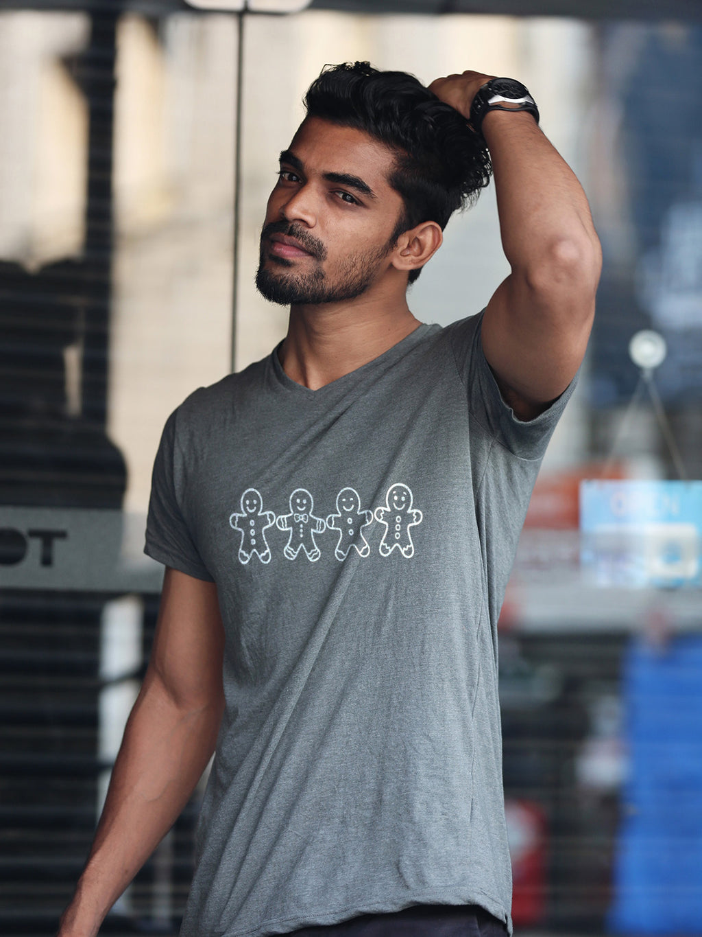 Gingerbread Men Christmas Tee | Simple Holiday Cookie Shirt | Unisex Christmas Graphic Tee