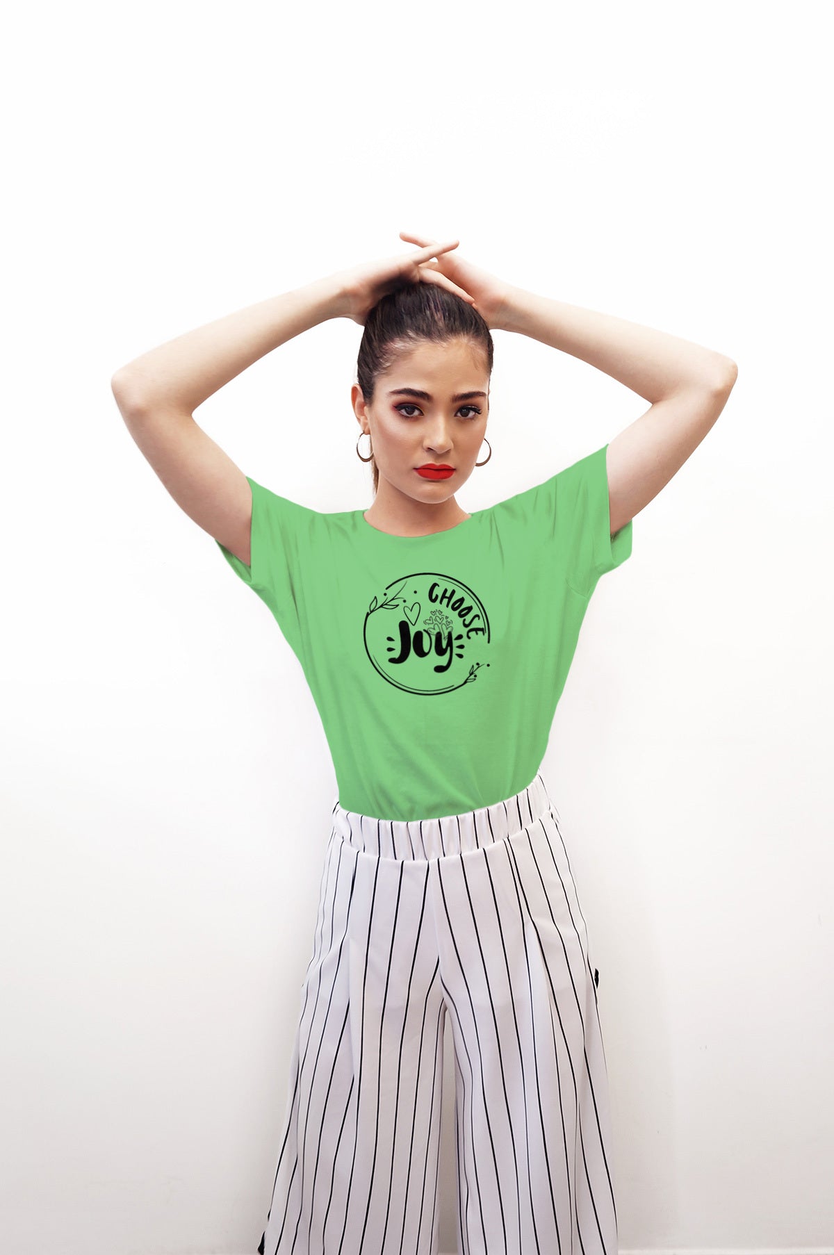 "Choose Joy" line art Unisex Graphic Tee | Inspirational Minimal Line Art Shirt