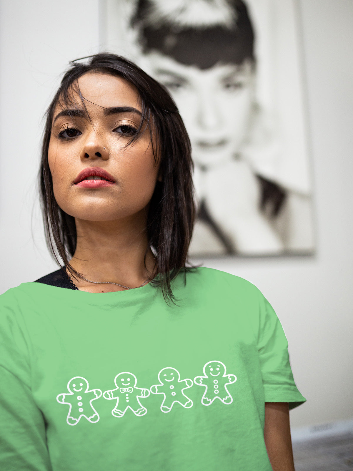 Gingerbread Men Christmas Tee | Simple Holiday Cookie Shirt | Unisex Christmas Graphic Tee