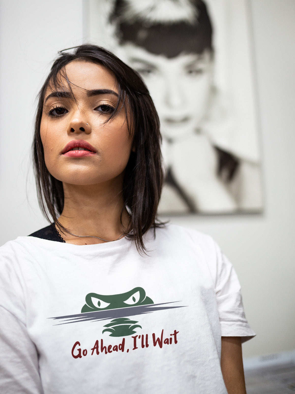 “Go Ahead, I’ll Wait” Shirt - Funny Alligator Graphic Tee | Florida Gator T-Shirt | Wildlife Humor Tee | LAHall Artworks