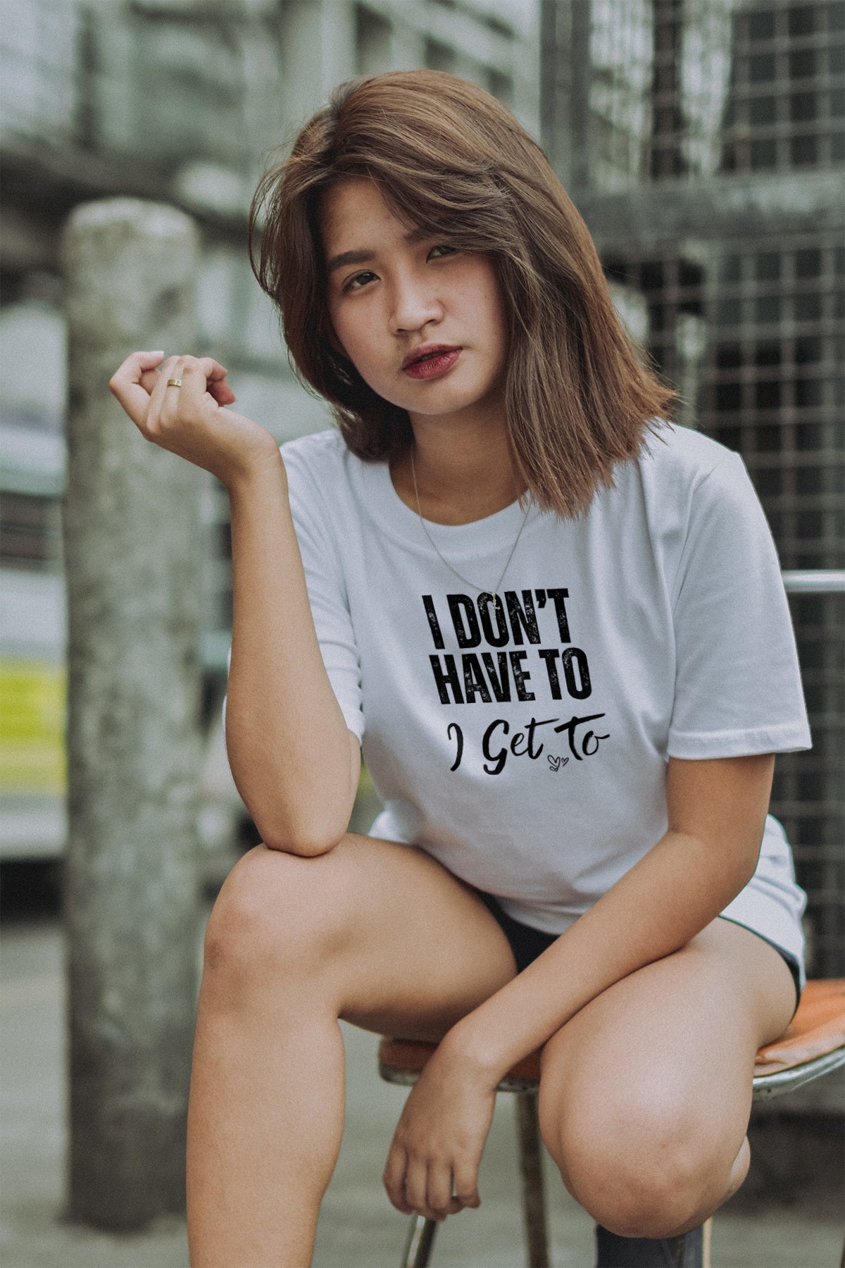 ''I Don't Have to, I Get To" Unisex Motivational T-Shirt – Gratitude and Mindset Quote Tee | “I Don’t Have To, I Get To” Positive Affirmation Shirt in Black or White