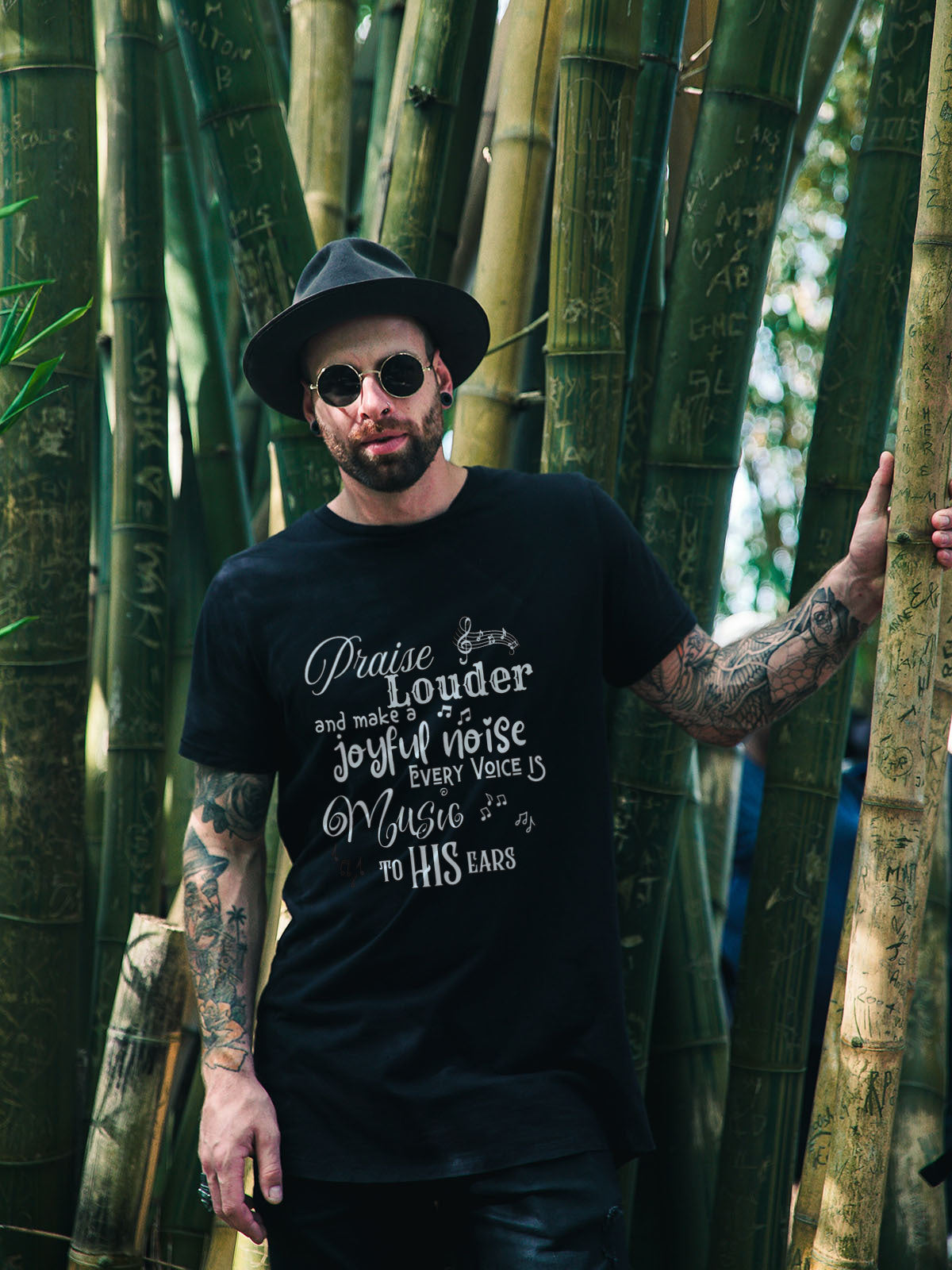 Sophia's Praise Louder Unisex Christian T-Shirt  | Inspirational Faith Tee by LAHall Artworks