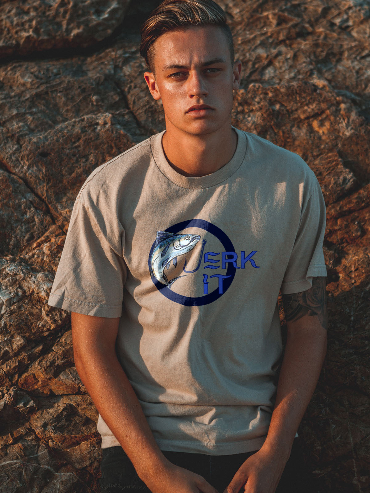 "Jerk It" Fishing Graphic Tee | Funny Angler T-Shirt | LAHall Artworks