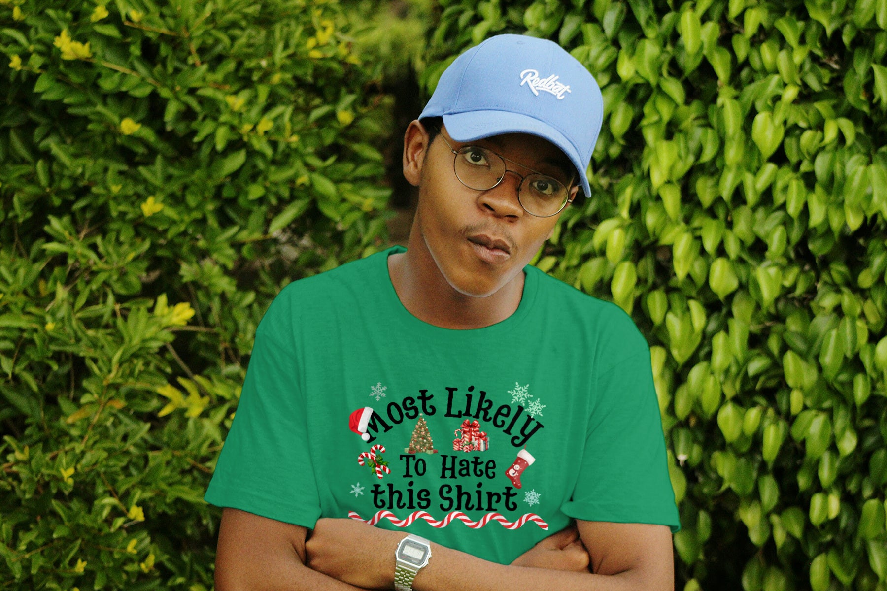 Most Likely to Hate This Shirt Christmas Tee — Funny Unisex Holiday T-Shirt with Festive Graphics | LAHall Artworks
