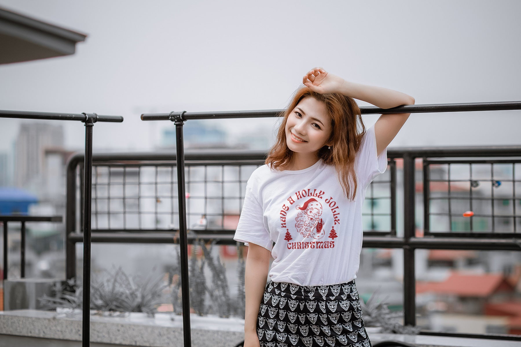 Have a Holly Jolly Christmas Retro Santa Tee — Vintage Sunglasses Santa Graphic Unisex Holiday Shirt | LAHall Artworks