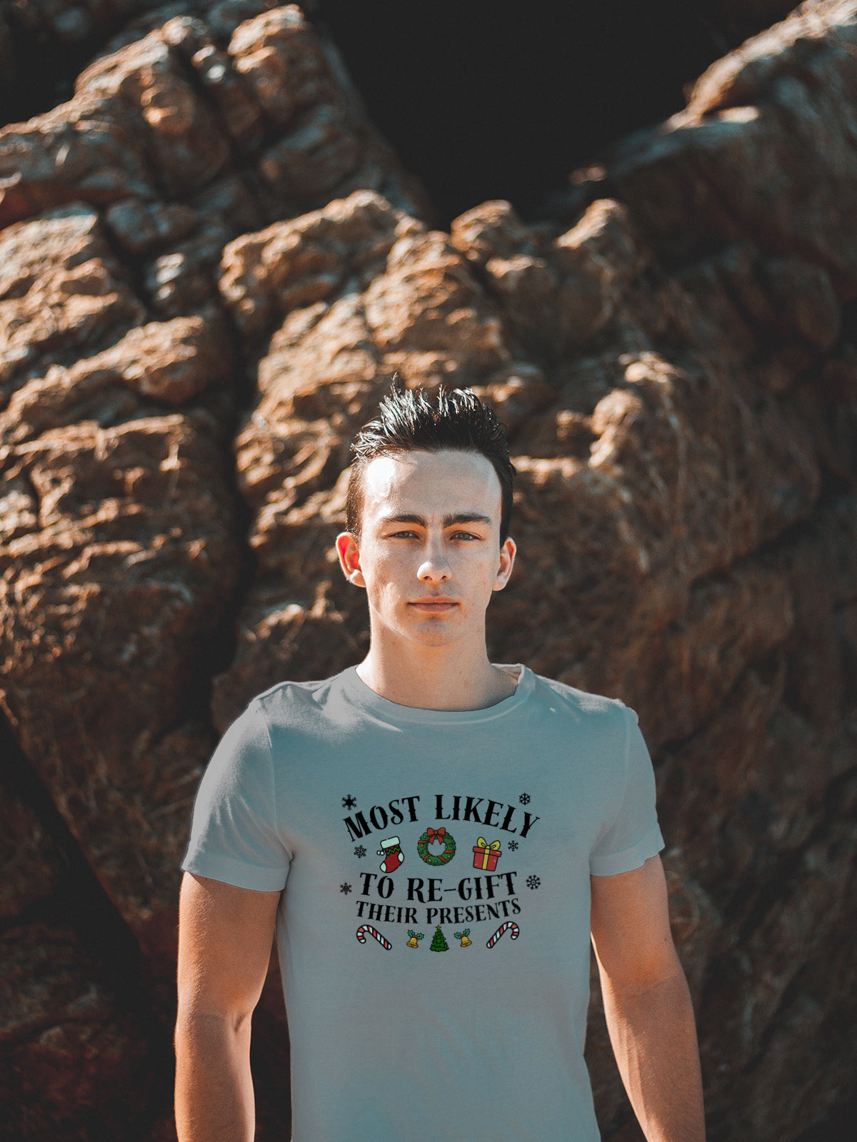 Most Likely to Regift Their Presents Christmas Tee — Playful Unisex Holiday Shirt with Cute Festive Graphics | LAHall Artworks