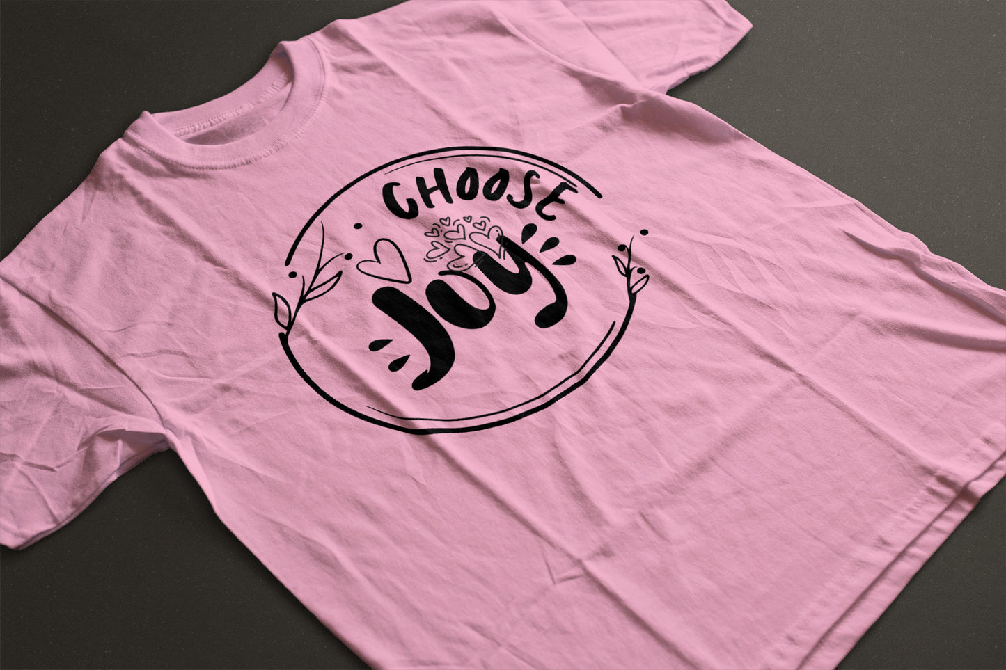 "Choose Joy" line art Unisex Graphic Tee | Inspirational Minimal Line Art Shirt