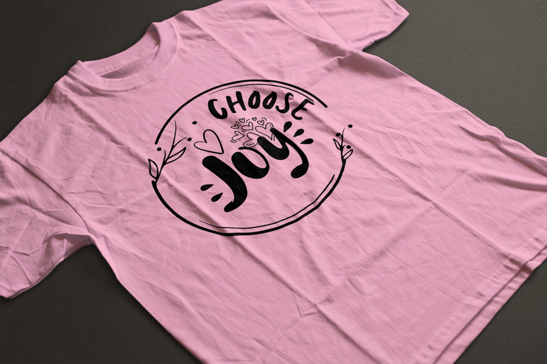 "Choose Joy" line art Unisex Graphic Tee | Inspirational Minimal Line Art Shirt
