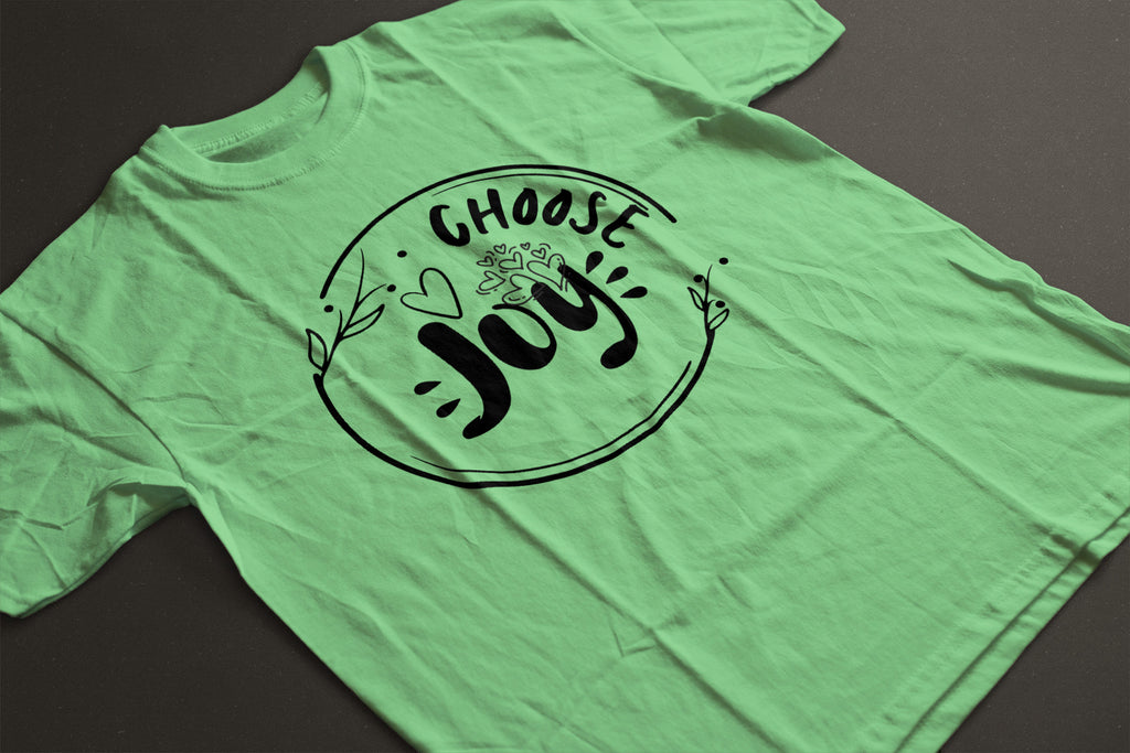 "Choose Joy" line art Unisex Graphic Tee | Inspirational Minimal Line Art Shirt