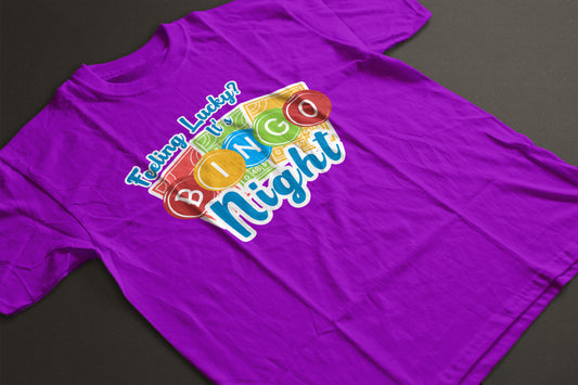 Feeling Lucky? It’s Bingo Time Bingo Shirt | Graphic Bingo Tee by LAHall Artworks