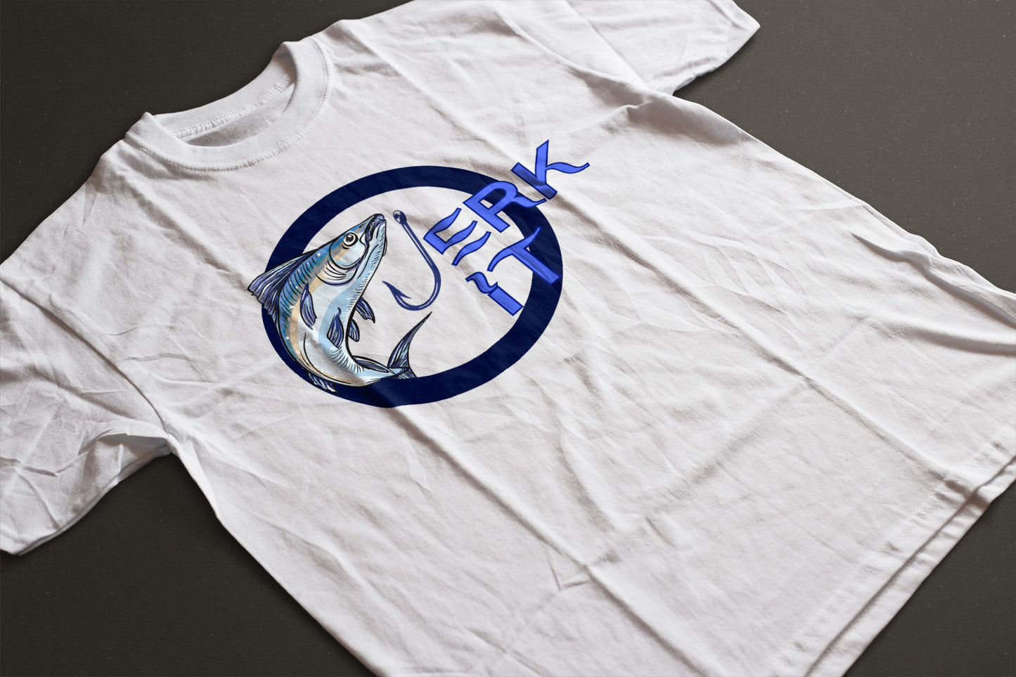 "Jerk It" Fishing Graphic Tee | Funny Angler T-Shirt | LAHall Artworks