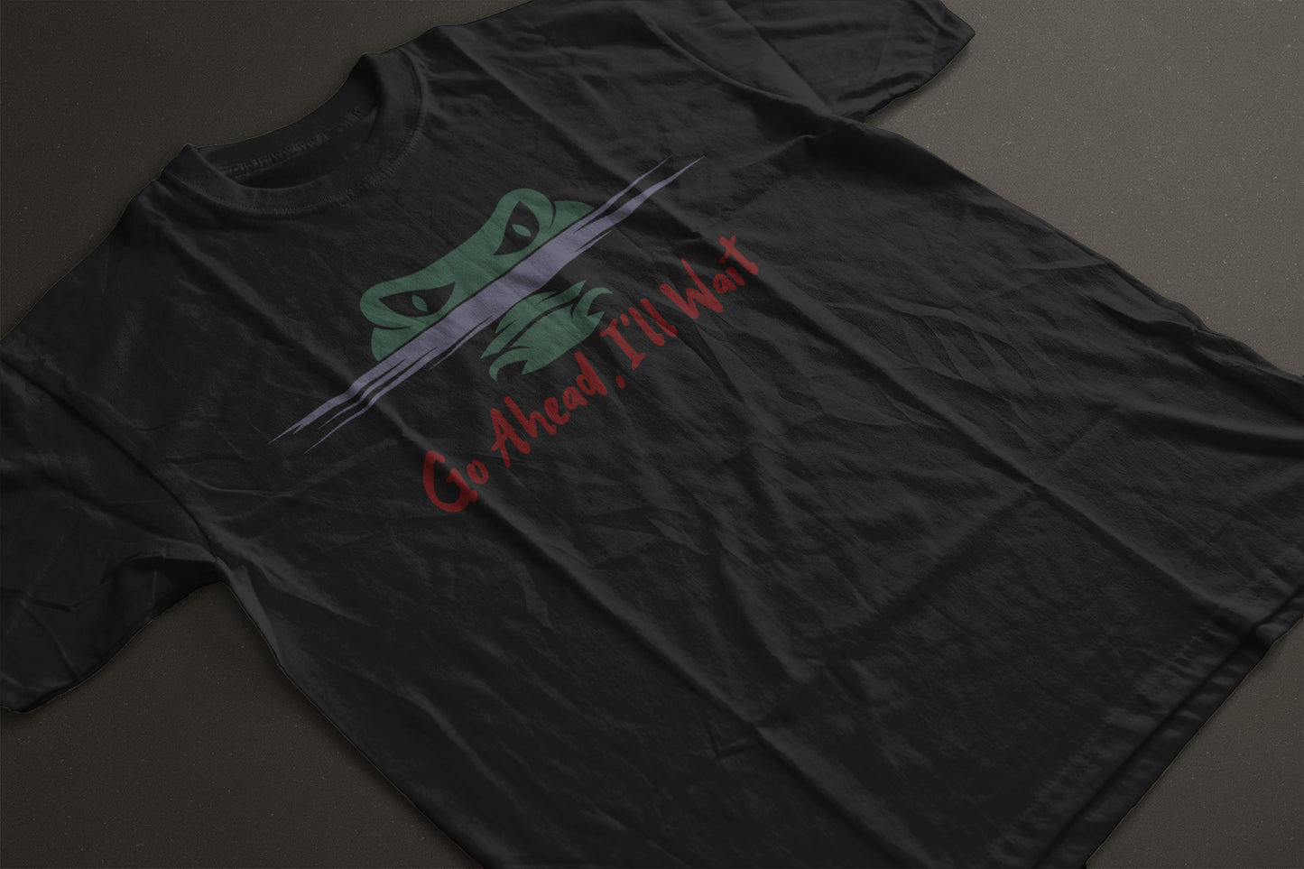 “Go Ahead, I’ll Wait” Shirt - Funny Alligator Graphic Tee | Florida Gator T-Shirt | Wildlife Humor Tee | LAHall Artworks