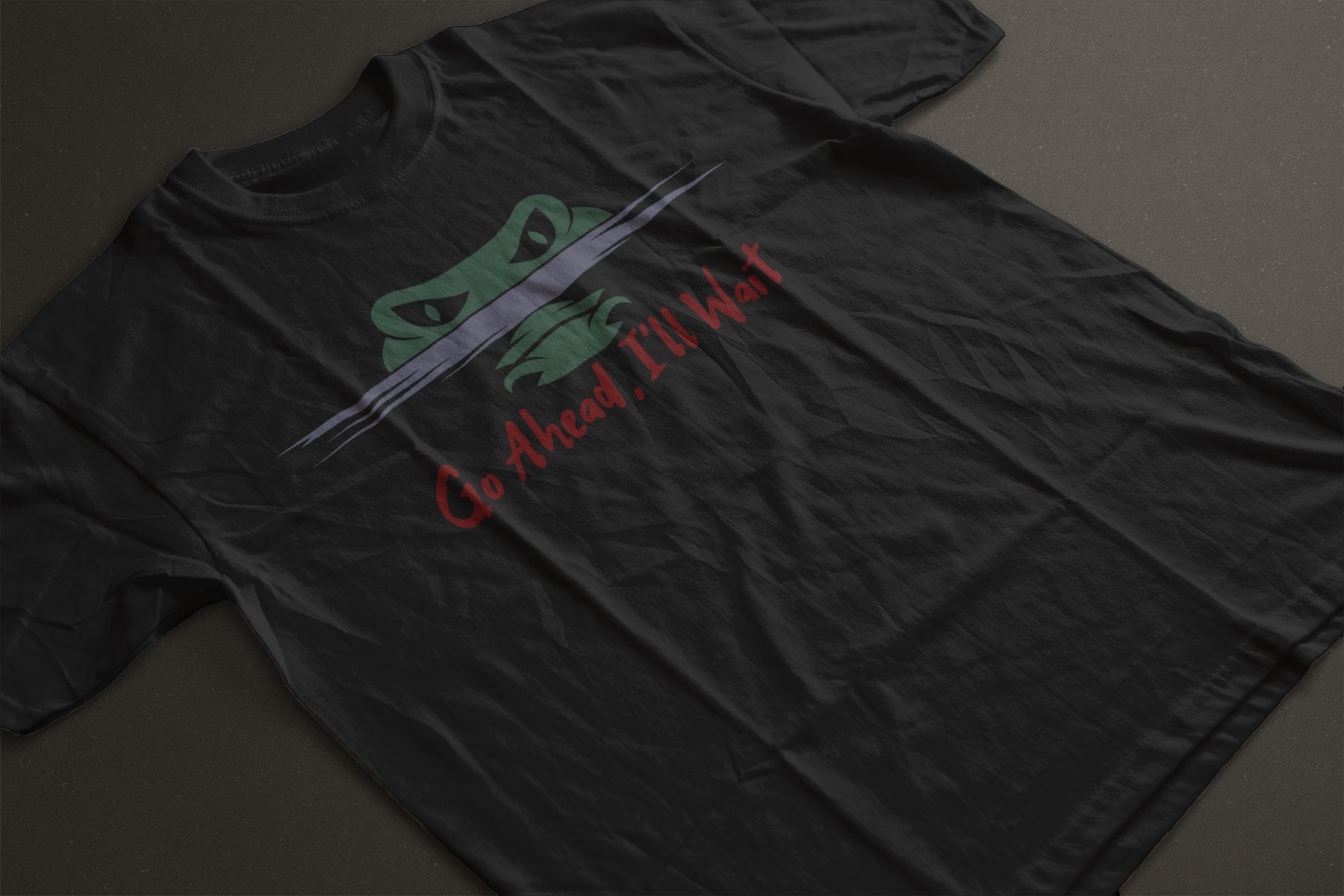 “Go Ahead, I’ll Wait” Shirt - Funny Alligator Graphic Tee | Florida Gator T-Shirt | Wildlife Humor Tee | LAHall Artworks