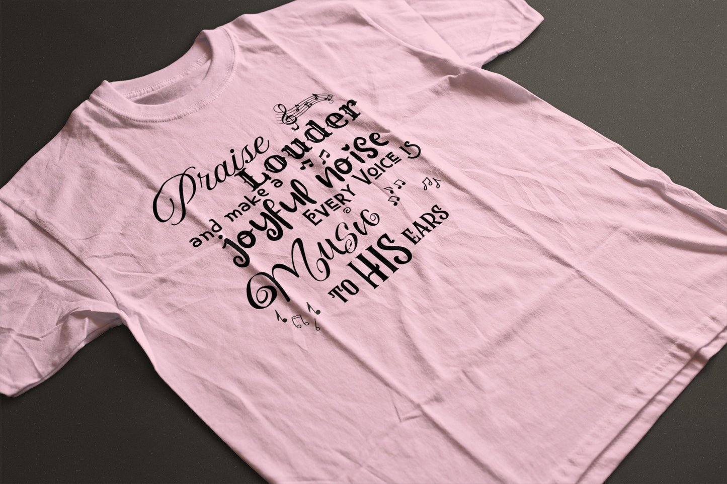 Sophia's Praise Louder Unisex Christian T-Shirt  | Inspirational Faith Tee by LAHall Artworks