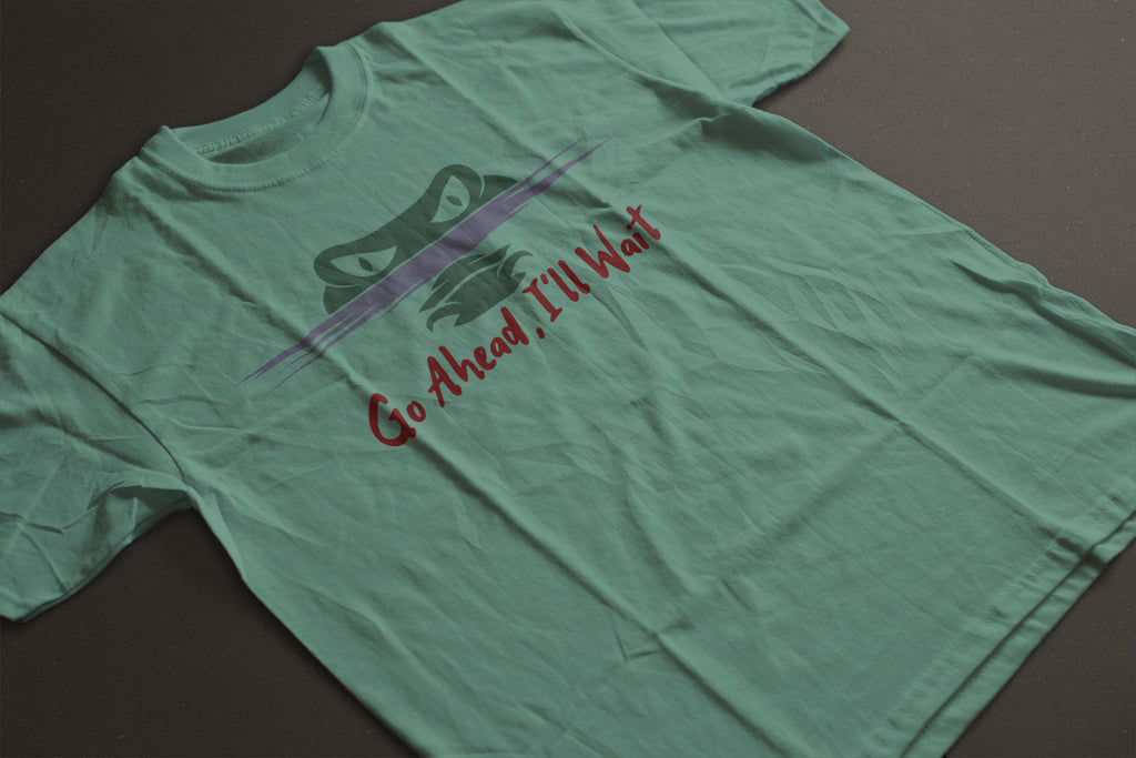 “Go Ahead, I’ll Wait” Shirt - Funny Alligator Graphic Tee | Florida Gator T-Shirt | Wildlife Humor Tee | LAHall Artworks