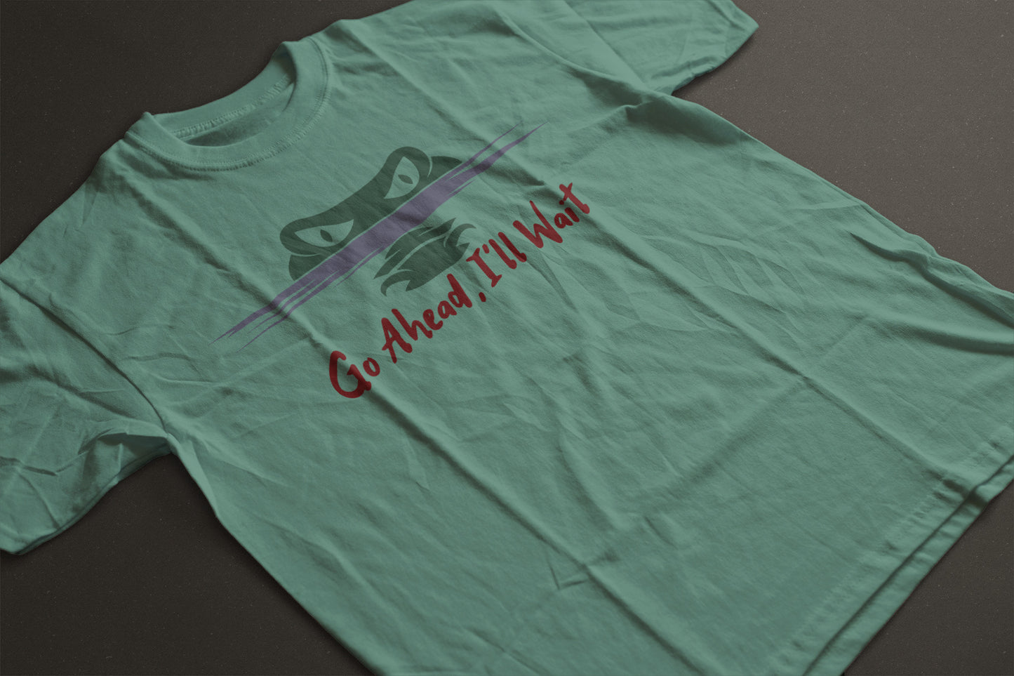 “Go Ahead, I’ll Wait” Shirt - Funny Alligator Graphic Tee | Florida Gator T-Shirt | Wildlife Humor Tee | LAHall Artworks