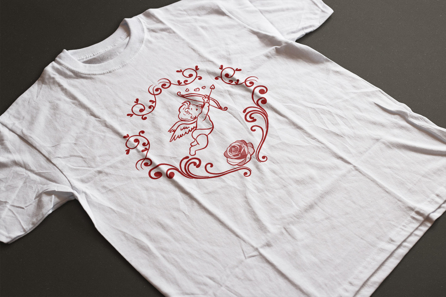 Victorian Cupid Valentine’s Day Graphic Tee | Unisex Vintage Love T-Shirt